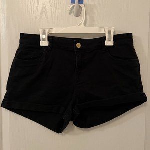 Women's Jean Shorts Black White Navy Blue